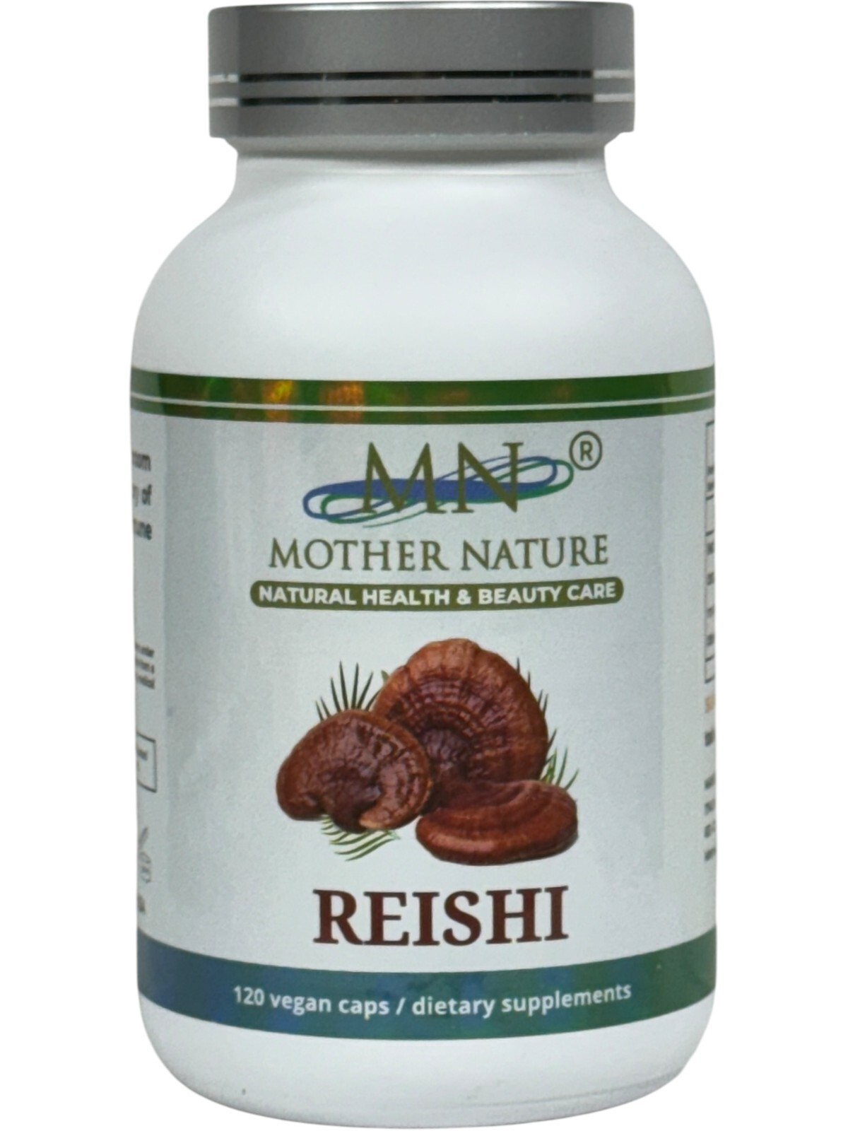 Mother Nature Reishi Mushroom Capsules Wellness Supplement — Vegetarian Capsules