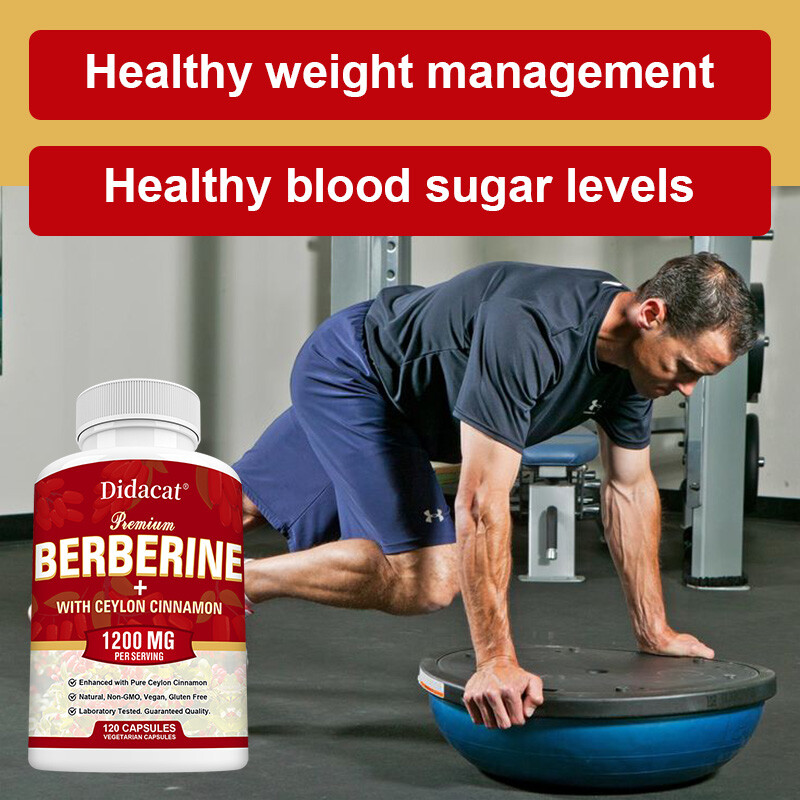 Blood Sugar Support Supplement 1200mg Berberine Cinnamon Extract