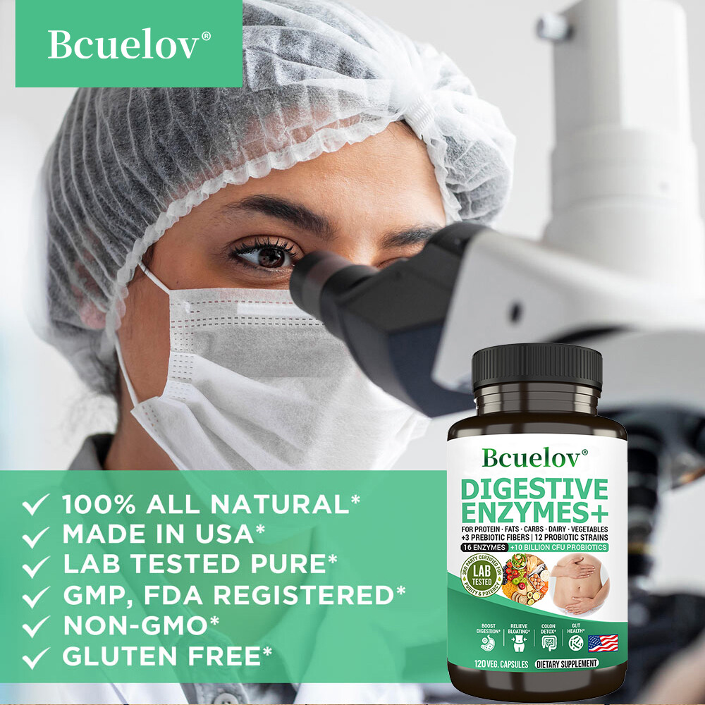 Digestive Enzymes For Gut Health Bloating Relief Capsules Exp 2026 NEW