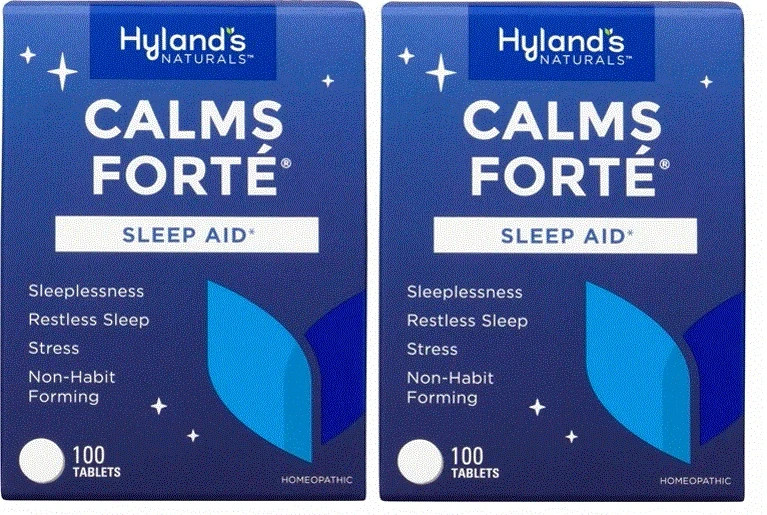 Hyland’s Calms Forte Sleep & Stress Support (2) 100 Ct Each Exp. 12/27 Sealed