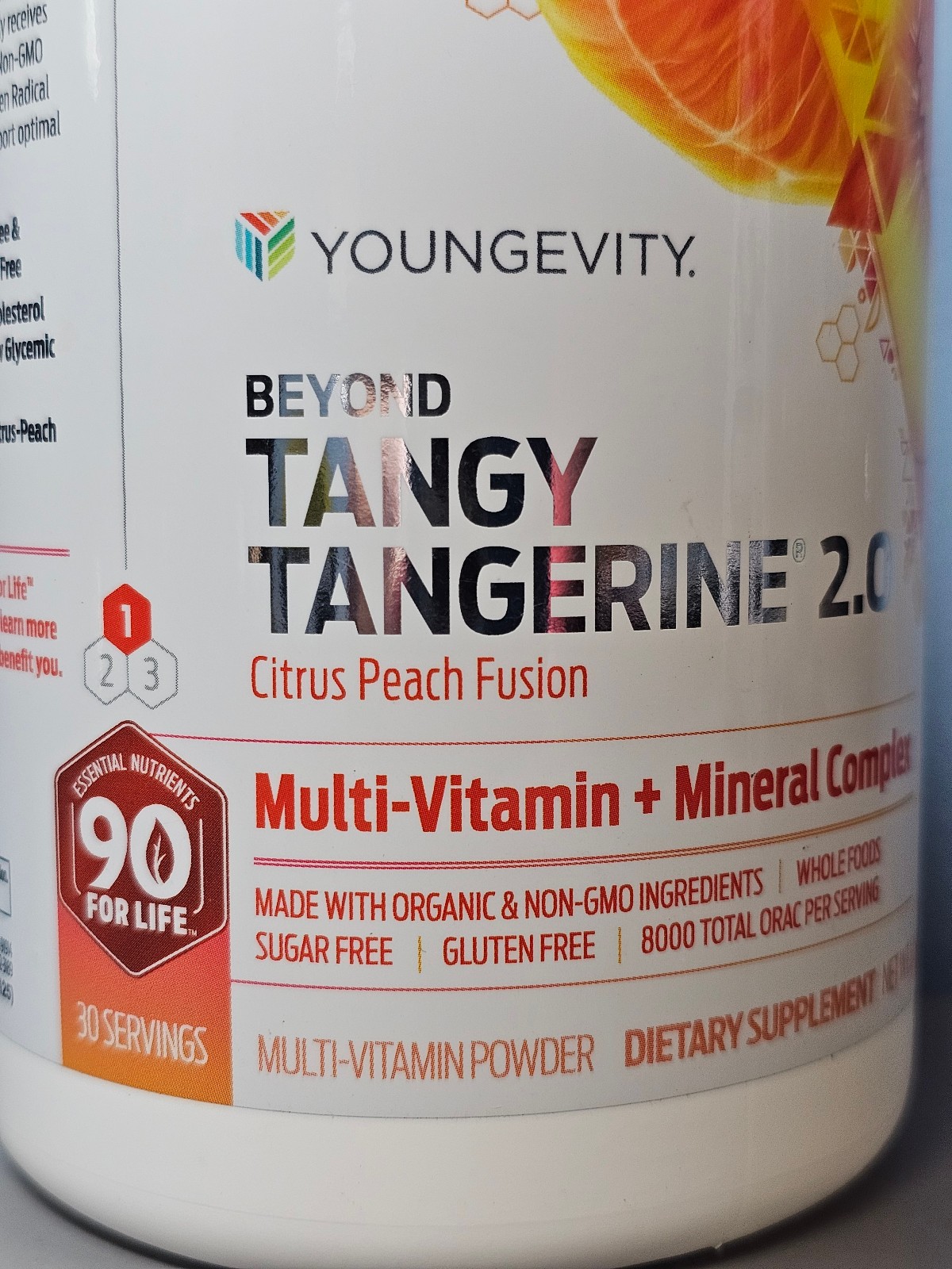 Youngevity Beyond Tangy Tangerine 2.0 Citrus Peach Fusion 1.06 lb New! Exp 1/29