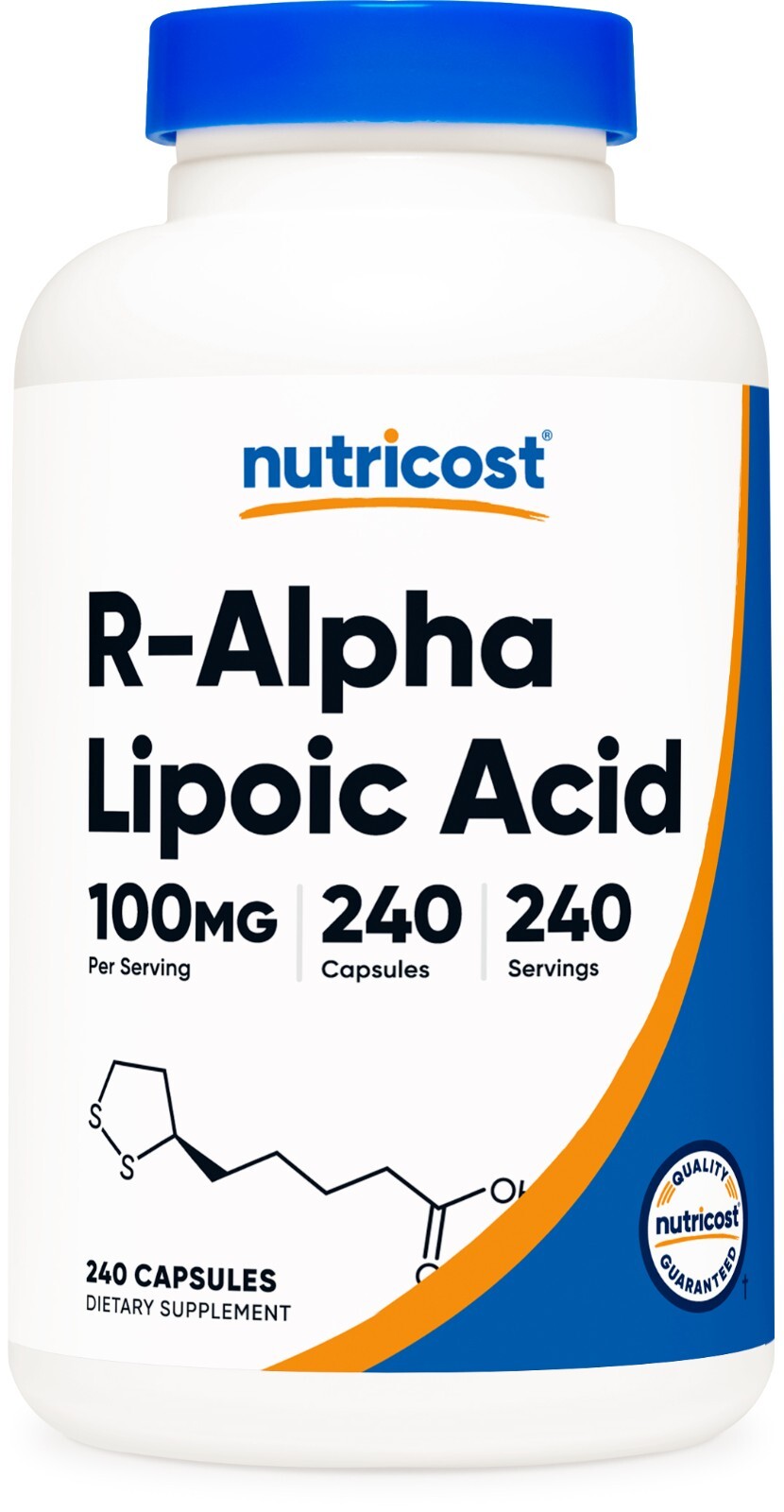 Nutricost R-Alpha Lipoic Acid 100mg, 240 Capsules, Vegetarian & Non-GMO