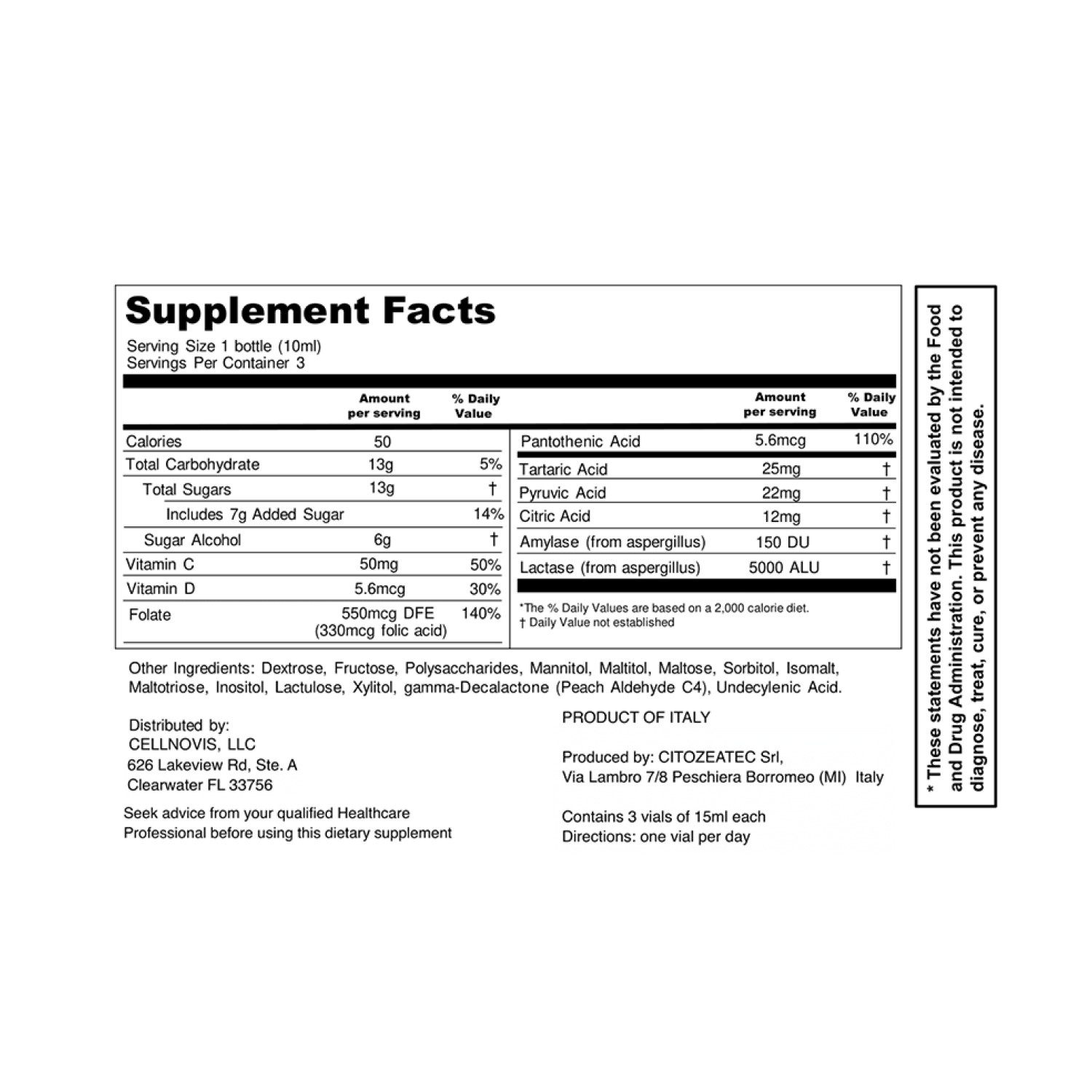CITOETHYL – Speeds Up Alcohol Elimination – Hangover Support – 3 Bottles