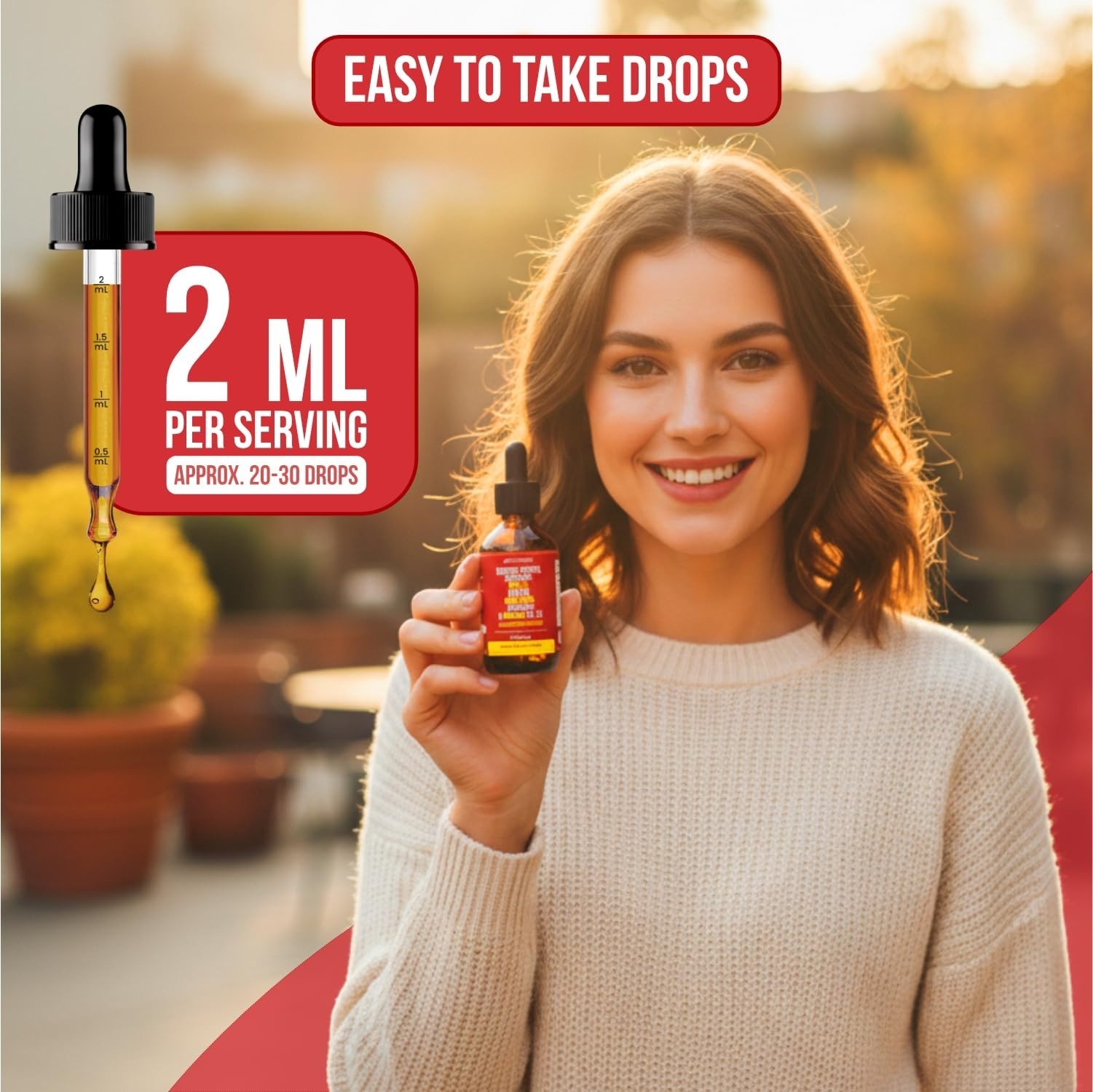 Cayenne Pepper Drops – Organic Supplement with CoQ10, Vitamins D3 & K2