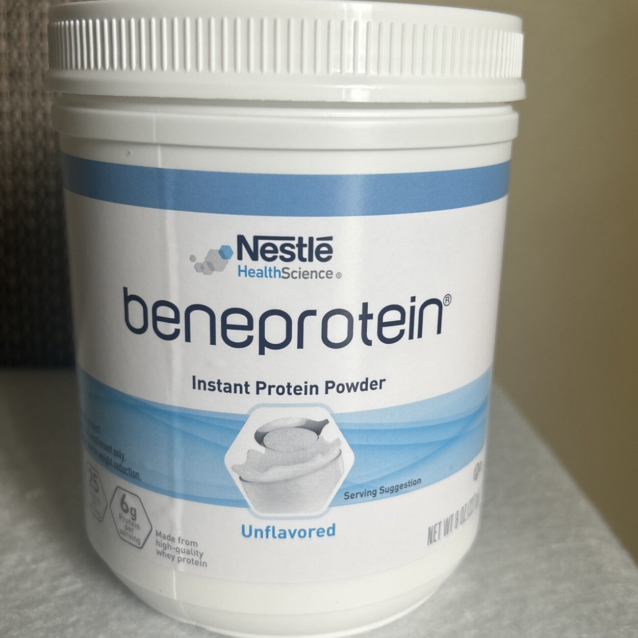Nestle Beneprotein Protein Supplement Unflavored 8 oz Can 6 Ct EXP 9/14/25