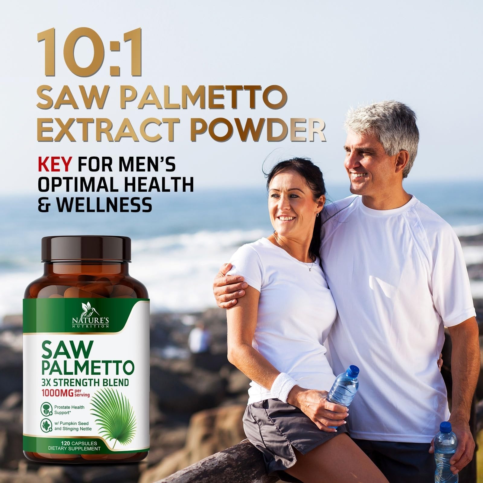 Saw Palmetto for Men – Prostate Health Supplement – 120 Capsules