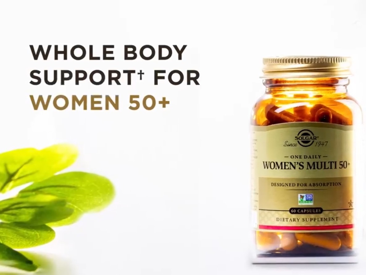 Solgar One Daily WOMENS MULTIVI 50 + 60 Time Released Capsules ( 60 Servings )