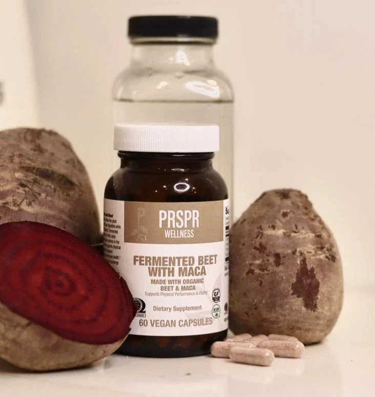 60 Maca w/ Beet Fermented Wellness PRSPR Vegan Capsules Non-GMO FREE SHIPPING