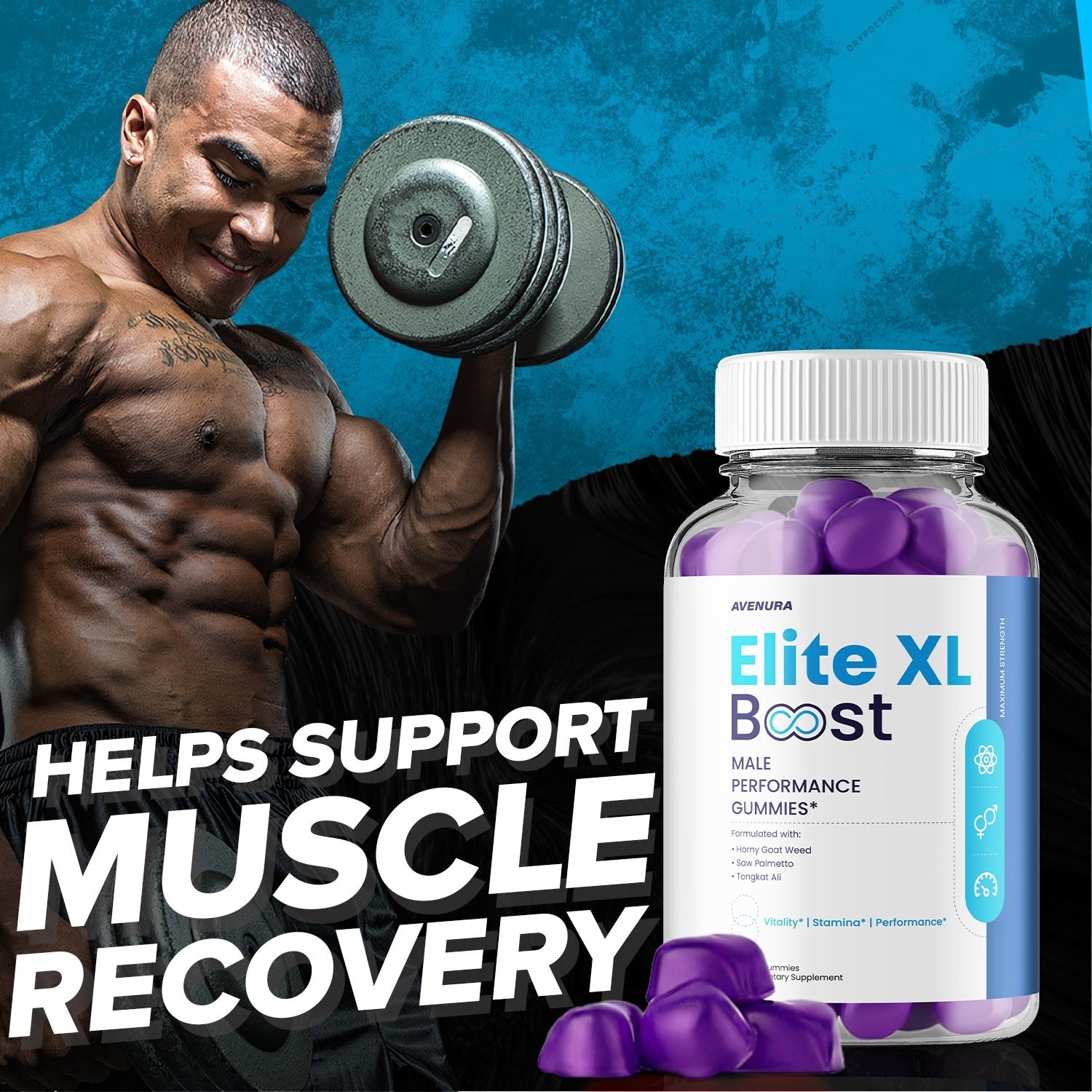 (2 Pack) Elite XL Boost Gummies for Men – Advanced Gummy Natural Blend Vitamins