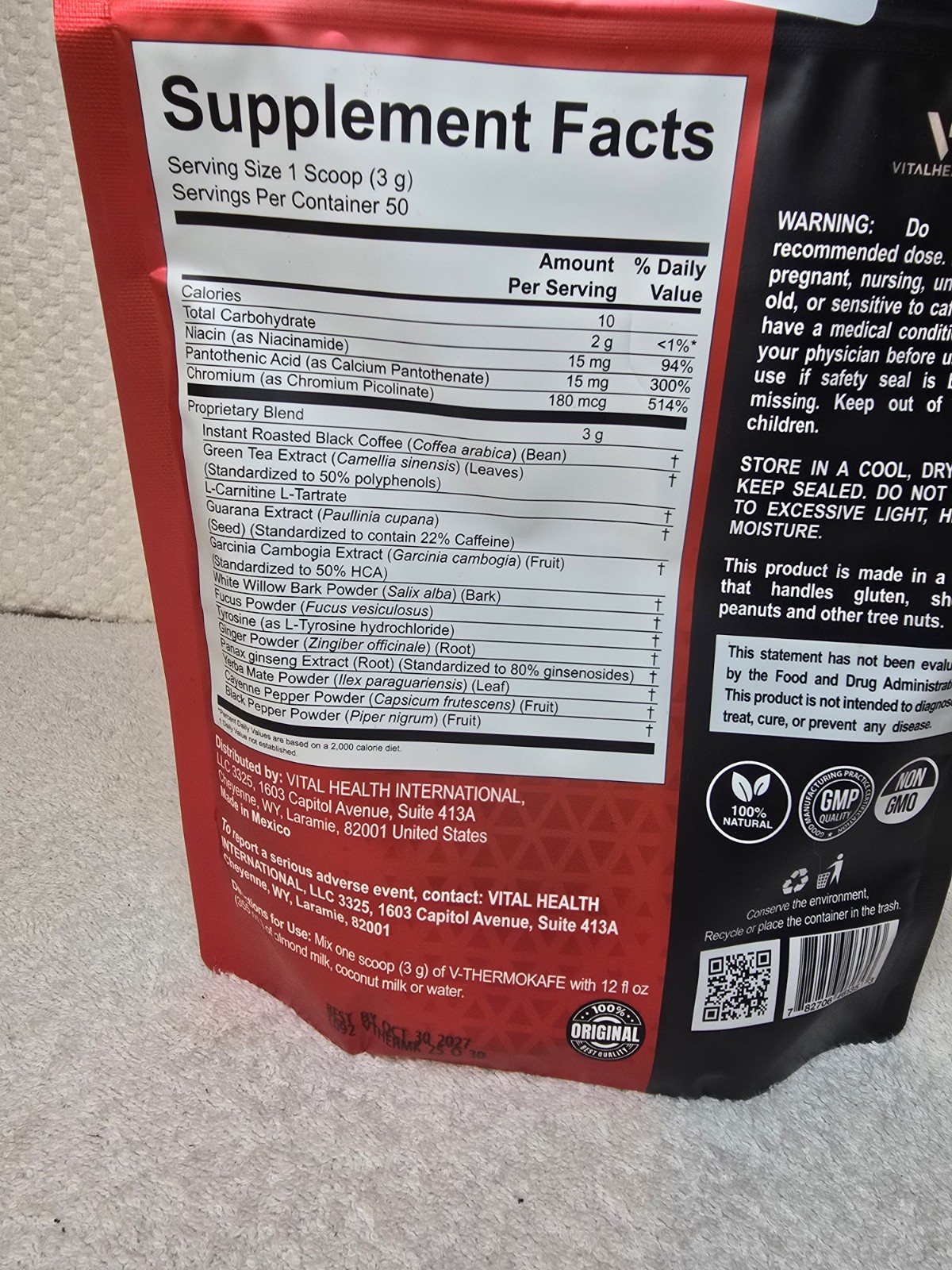 VitalHealth V-Thermokafe Energy & Weight Support Coffee Powder 5.30 oz