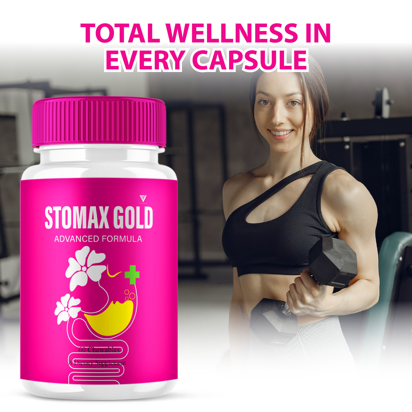 (5 Pack) Stomax Gold Digestive Support Supplement StomaxGold (300 Capsules)