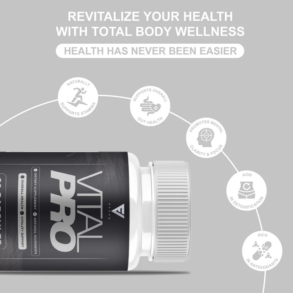 (5 Pack) Vital Pro Capsules, Vital Pro Performance Supplement (300 Capsules)