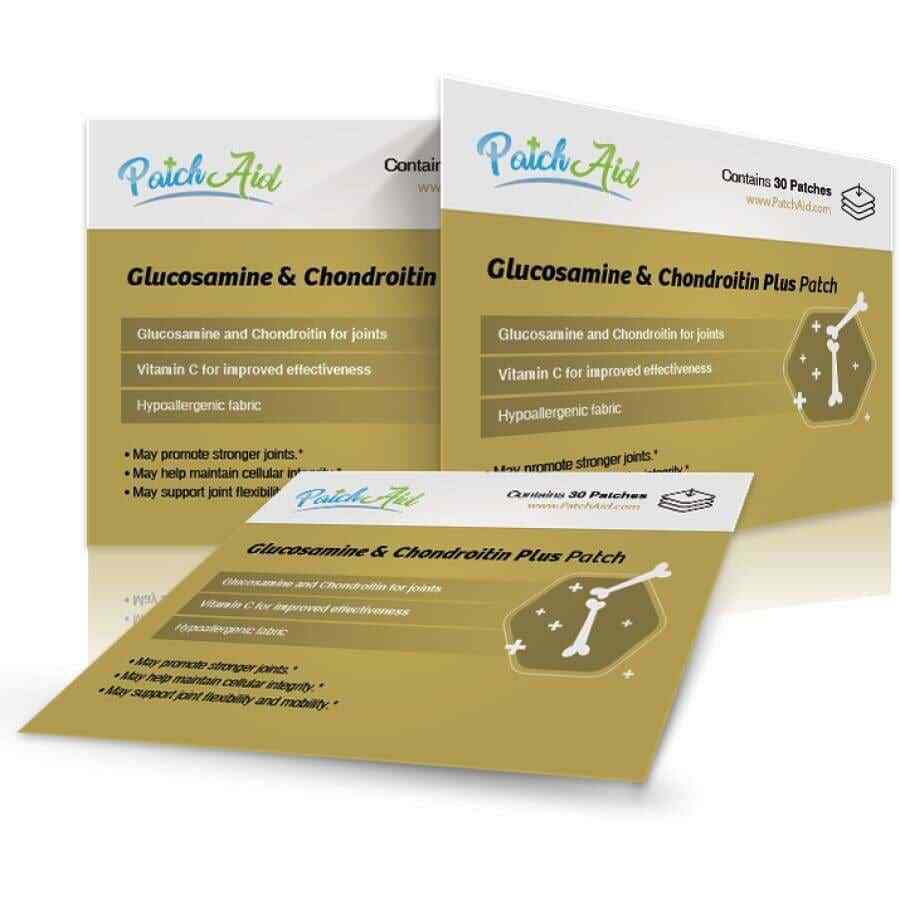 Glucosamine & Chondroitin Topical Patch by Patch Aid 30 Day & 90 Day FREE SHIP