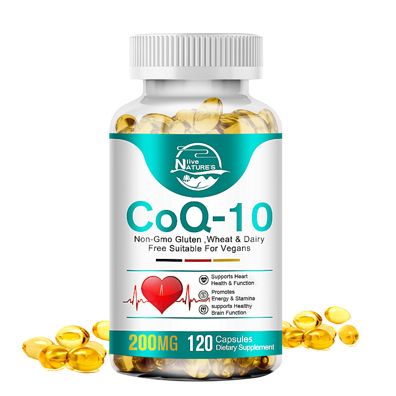 CoQ10 200mg capsule Q10 C0q 10 Coenzyme Cardiovascular Heart Health 2 x 120Pills