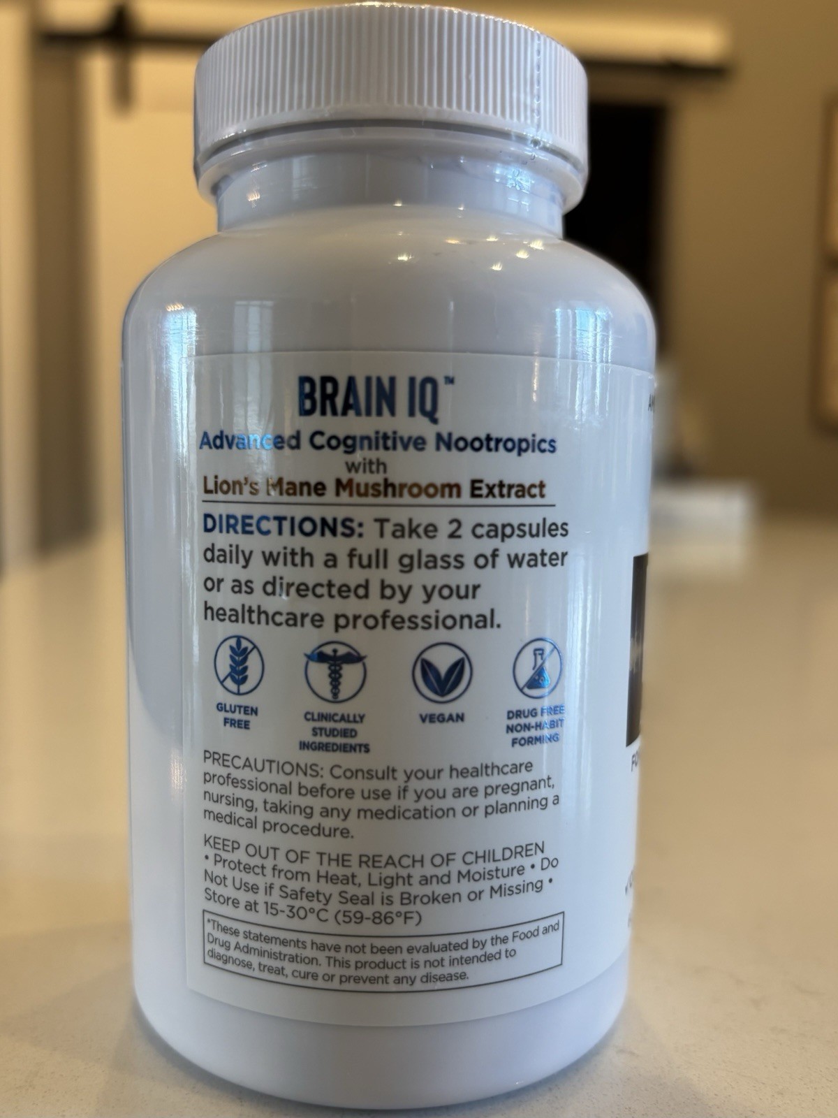 Relaxium Brain IQ Memory Focus Clarity Concentration 60 Ct Exp. 10/27 Sealed