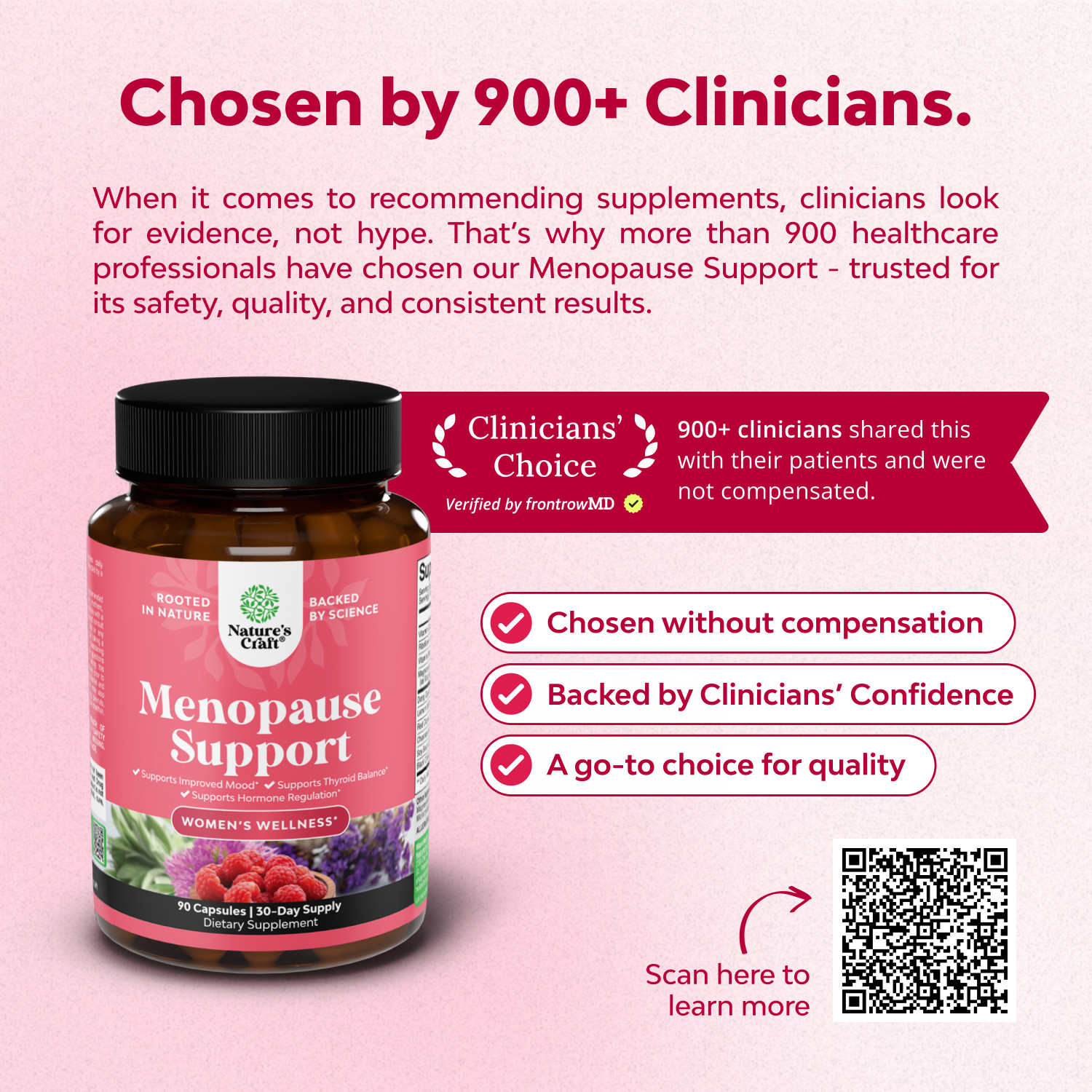 Complete Herbal Menopause Supplement for Women – Hormone Balance 90ct