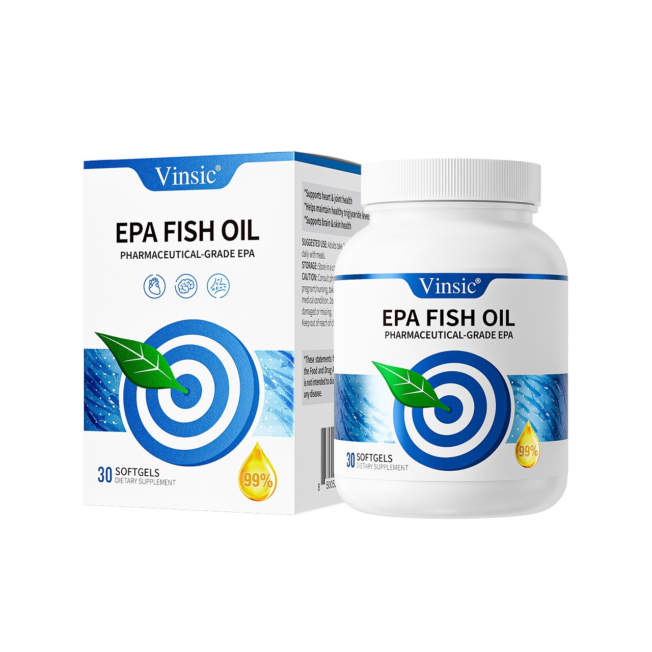 Premium EPA ≥99% Purity Fish Oil – KD Pharma Extracted, Pharmaceutical Grade