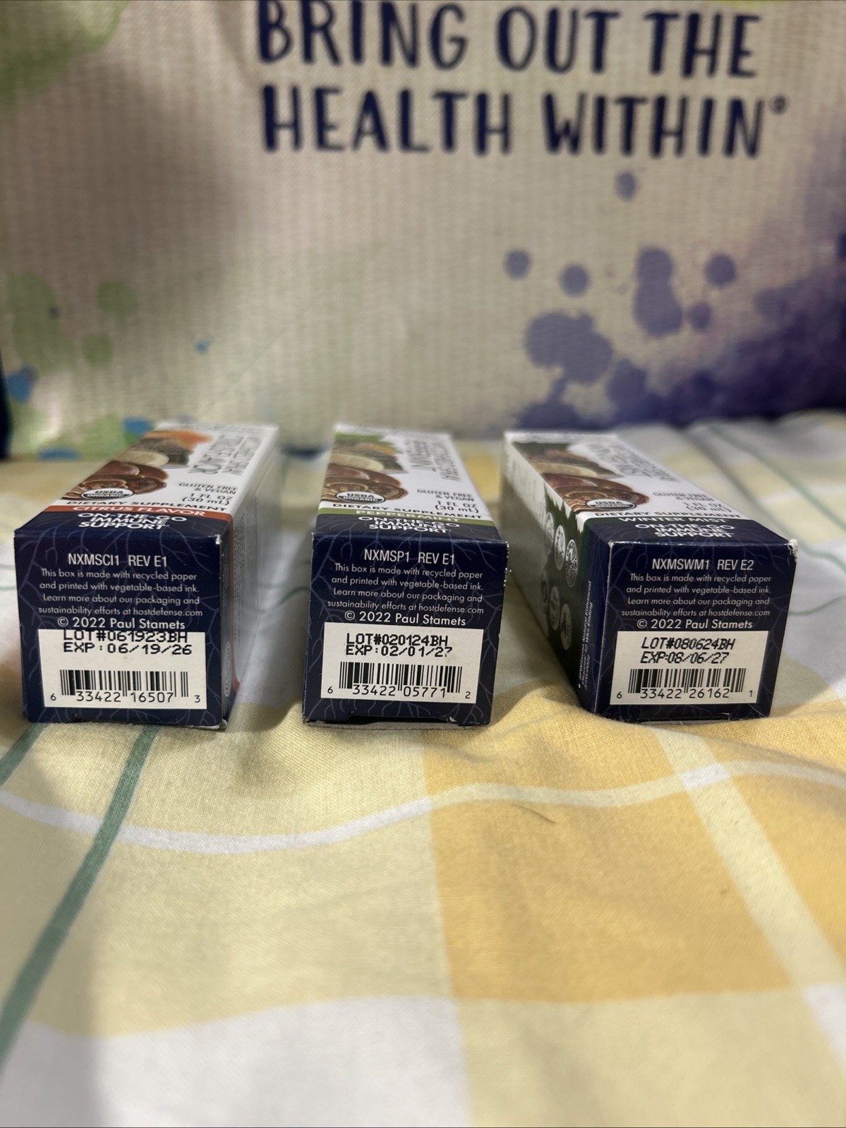 Bundle Host Defense Mushrooms MycoshieldSpray @1 Oz, Exp 6/19/26 ,2/1/27, 8/6/27