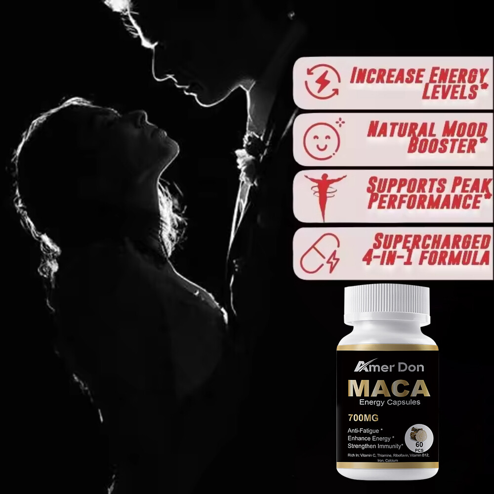 Maca Root 700mg Highest Potency Supports Desire Stamina Power Energy 60 Pills