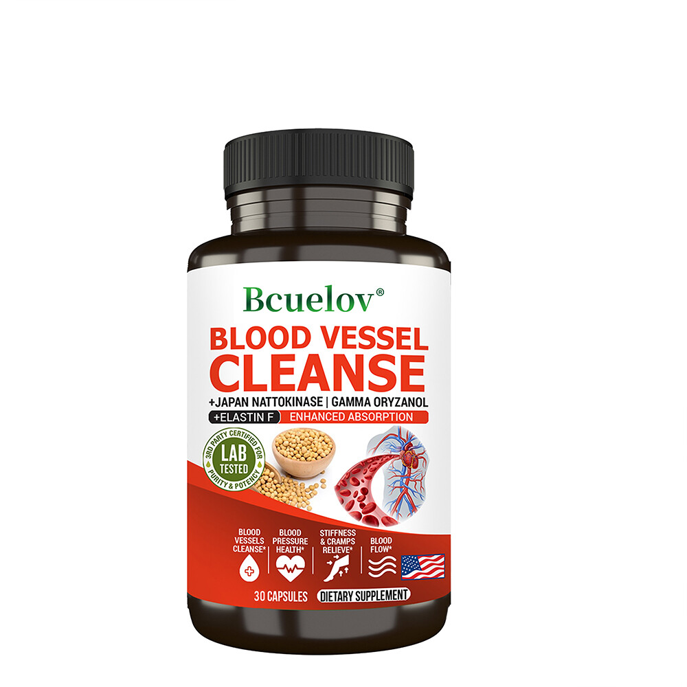 BLOOD VESSEL CLEANSE+JAPAN NATTOKINASE IGAMMA ORYZANOL-BLOOD VESSELS CLEANSE