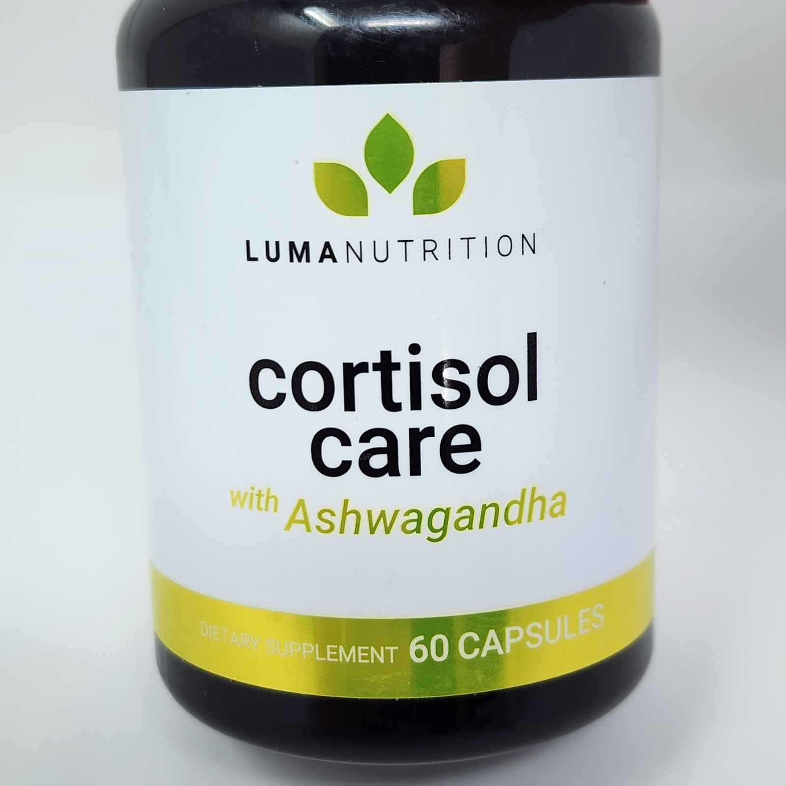 Luma Nutrition Cortisol Care Supplement w/ Ashwagandha & L-Theanine, 60 Capsules