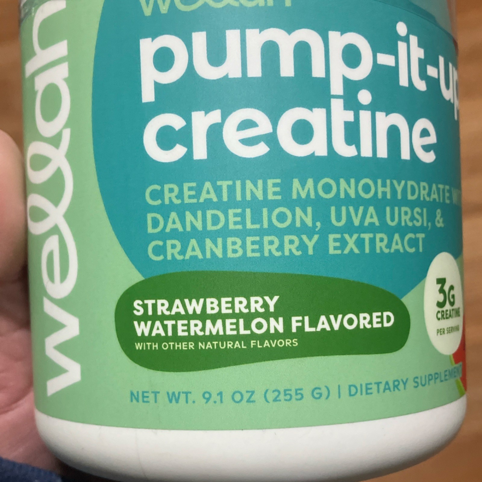 Wellah Pump-It-Up Creatine Strawberry Watermelon Powder Muscle Growth 9.1oz