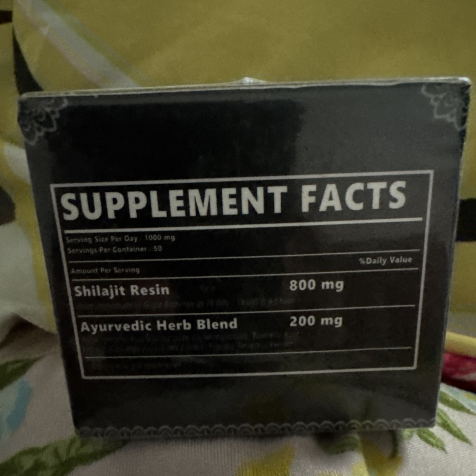 Dr. Hillma SHILAJIT 1000 MG Per Serving DIETARY SUPPLEMENT 50 Grams 11/26