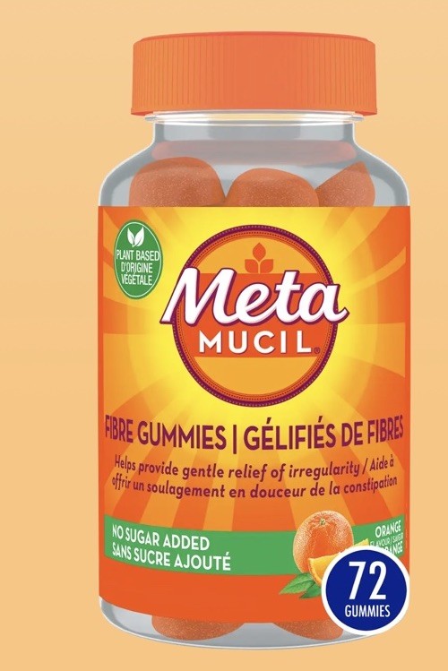 Metamucil Fiber Gummies Sugar Free Orange 72 Ct Psyllium Husk Digestive Health