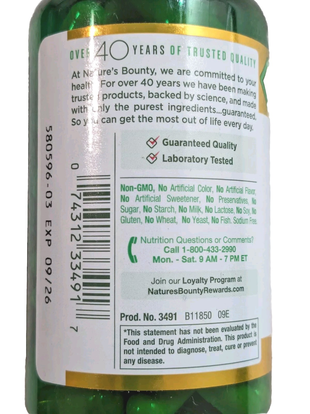 Nature’s Bounty Milk Thistle Extract 175mg, 100 Softgels New & Sealed