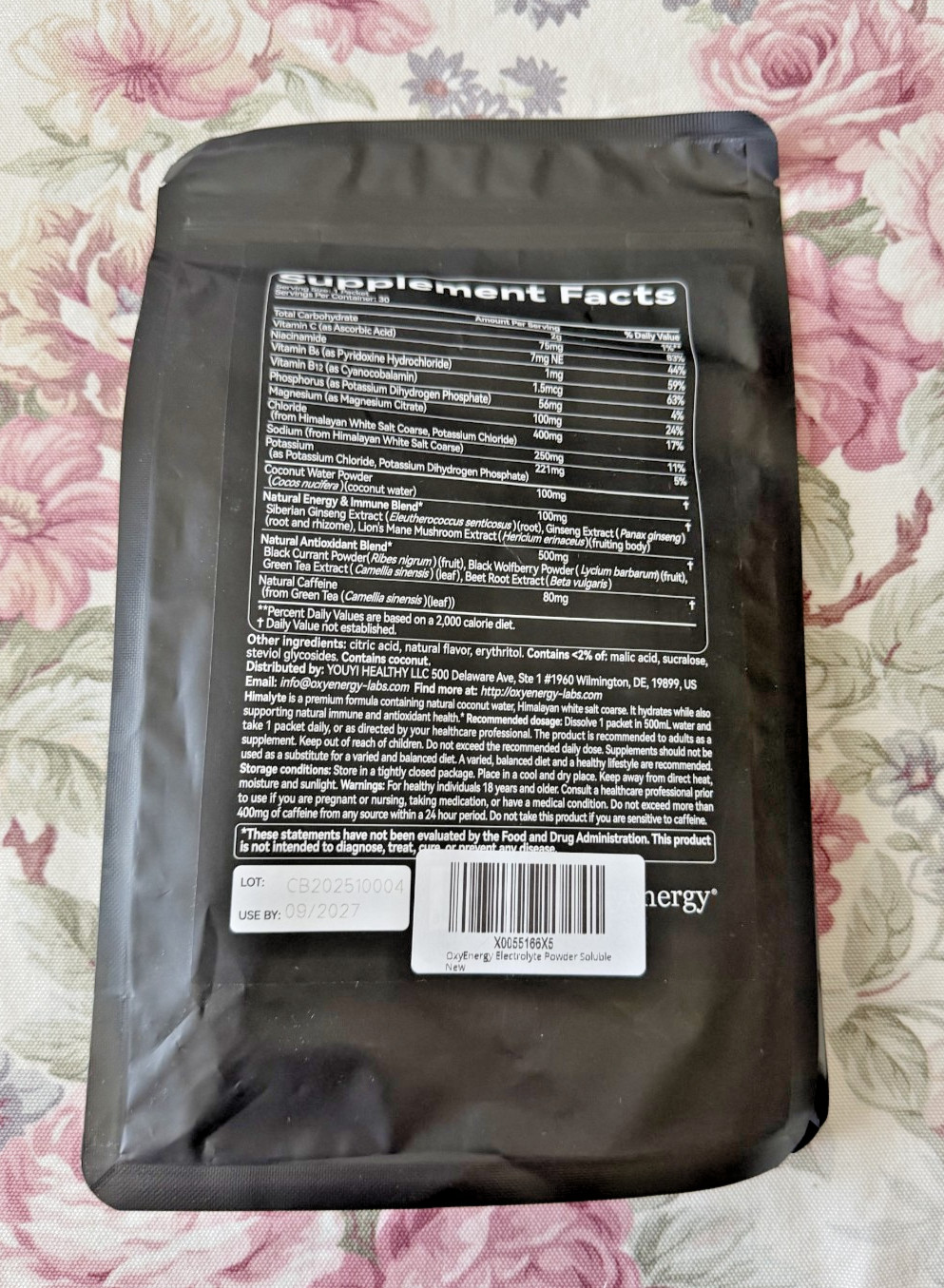 OxyEnergy Electrolyte Packets Powder, Daily Hydration Packets, Sugar Free | Plan