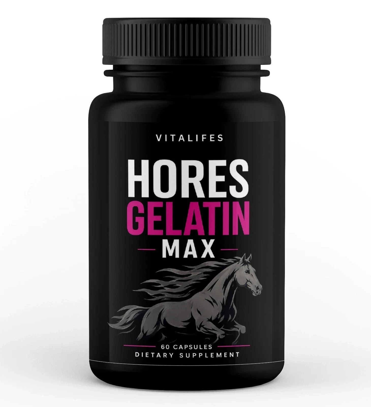 (5 Pack) Horse Gelatin Max Performance, Horse Gelatin Max Pills (60 Caps)