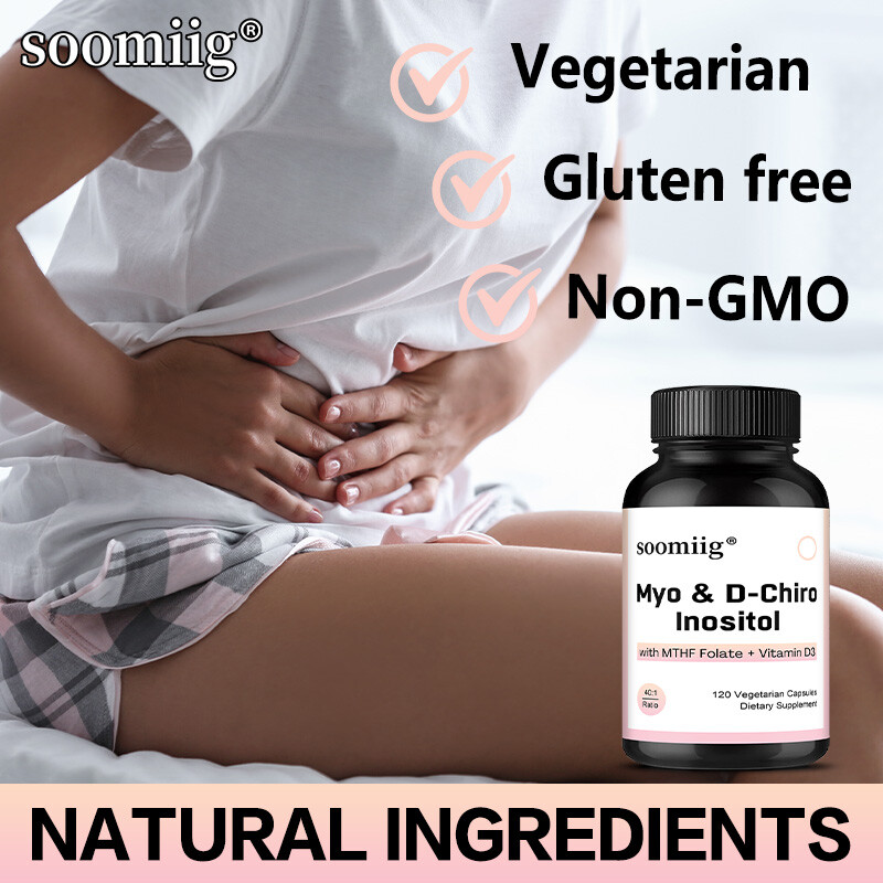 Myo-Inositol D-Chiro Inositol Supplement Vitamin D3 Hormonal Balance for Women