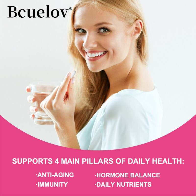 Women’S Vitamins Support Skin Immune Health 120 Capsules Folic Acid Biotin