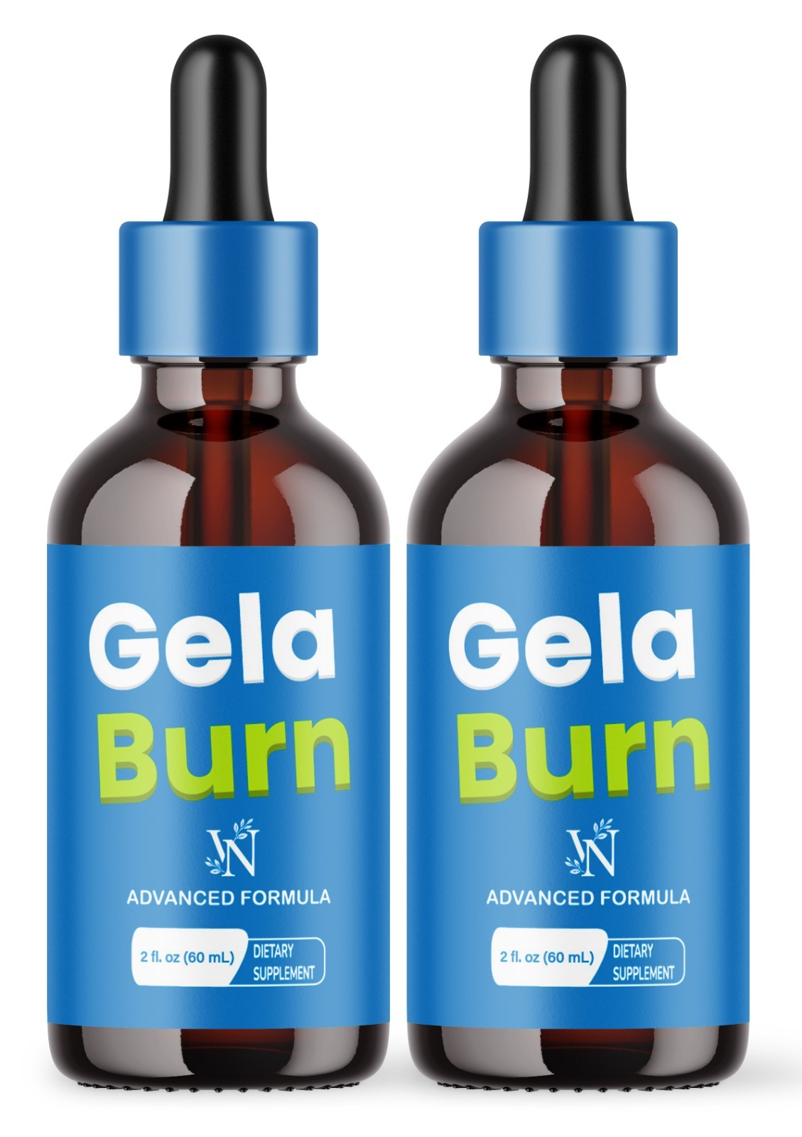 GelaBurn Drops, Gela Burn Liquid Supplement for Natural Weight Loss (60 serv)
