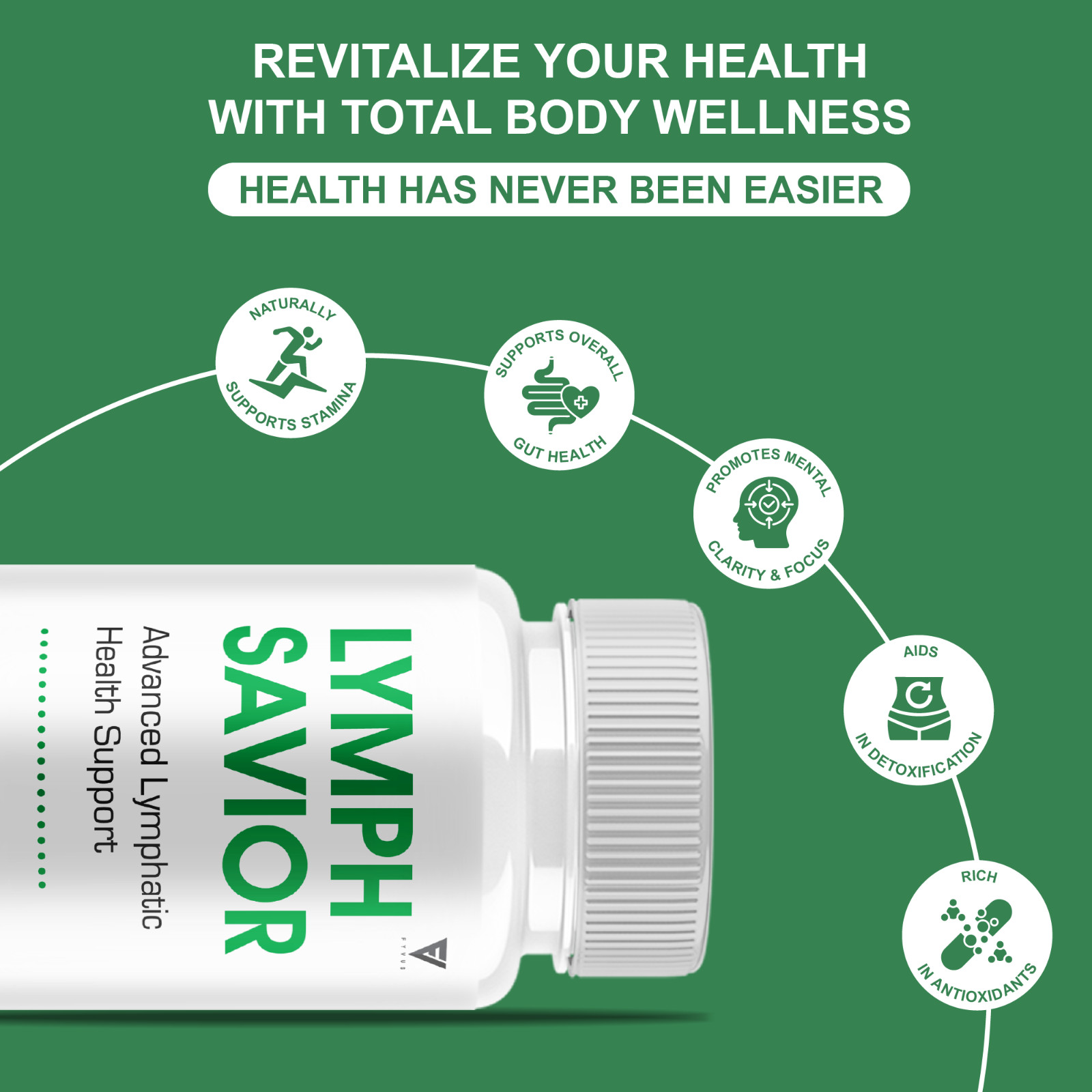 Lymph Savior Lymphatic Health, LymphSavior Support (60 Capsules)