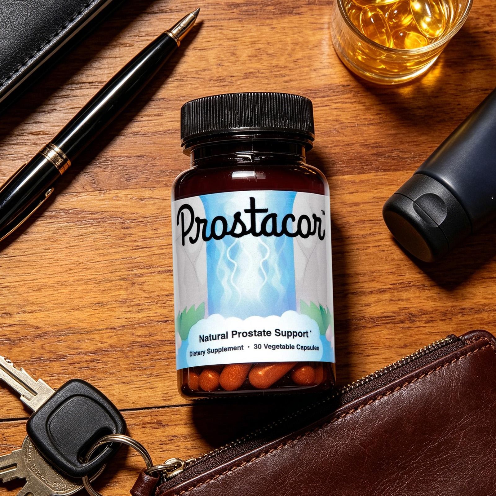 Prostacor – organic Prostate Support Supplement – Non-GMO, Vegan, Gluten-Free