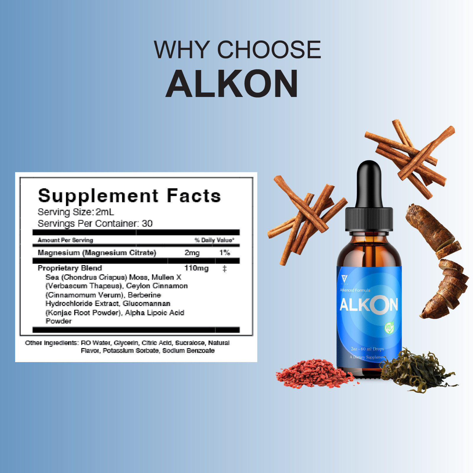(5 Pack) Alkon Daily Wellness Drops, Alkons Formula (10oz)