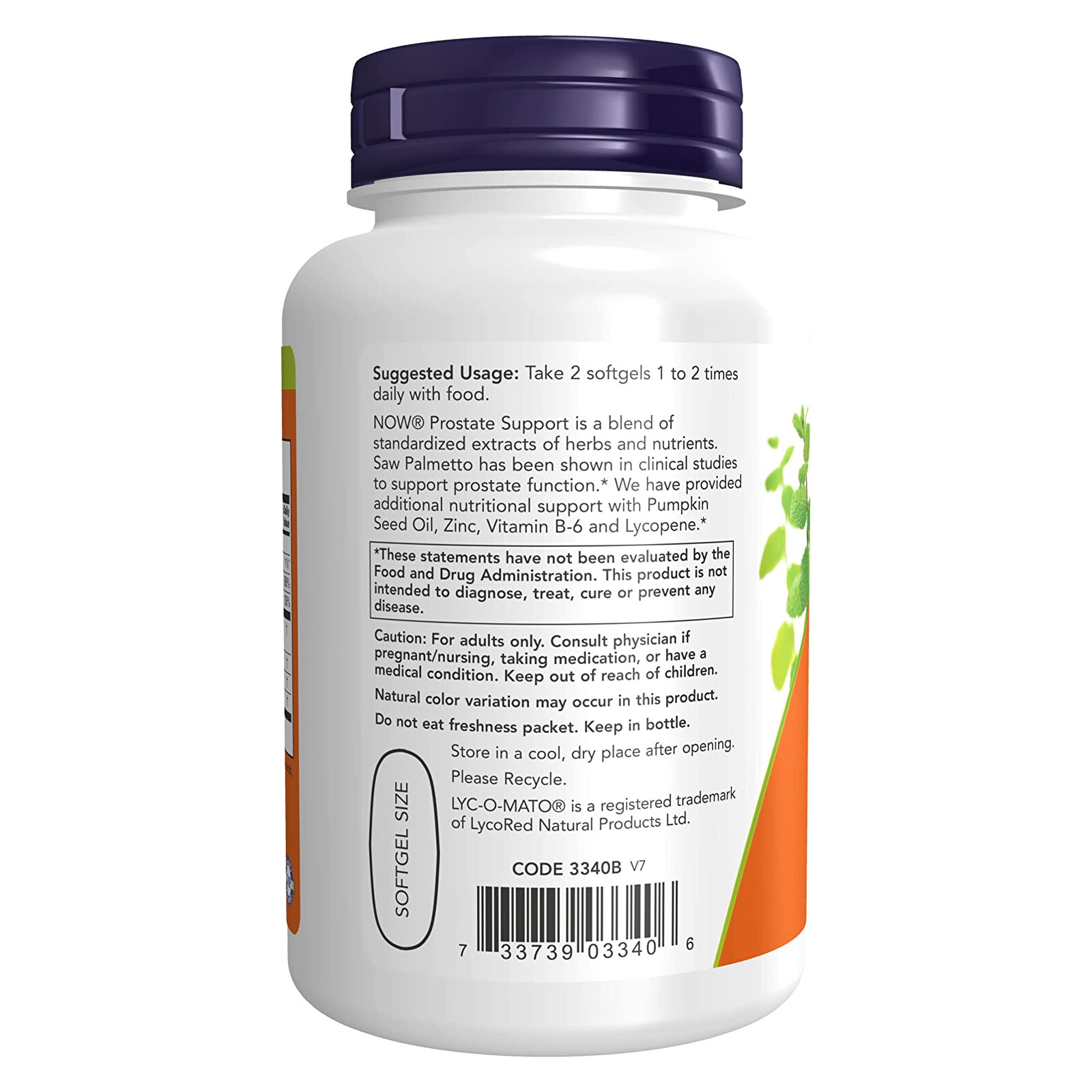 2 x NOW FOODS Prostate Support 90 SGels Saw Palmetto Stinging Nettle Lycopene