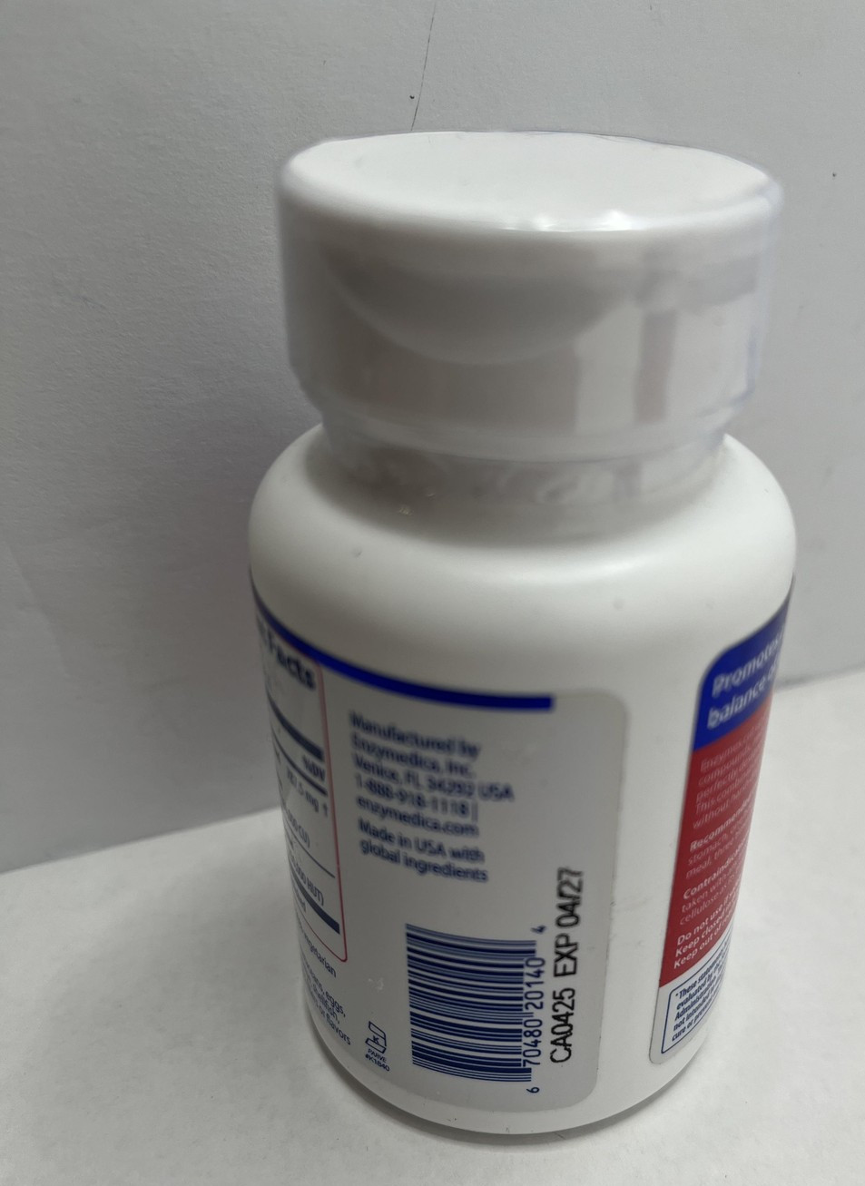 Enzymedica 2pk Candidase Enzyme 42 Caps per Exp 04/27 Yeast Support Digestive