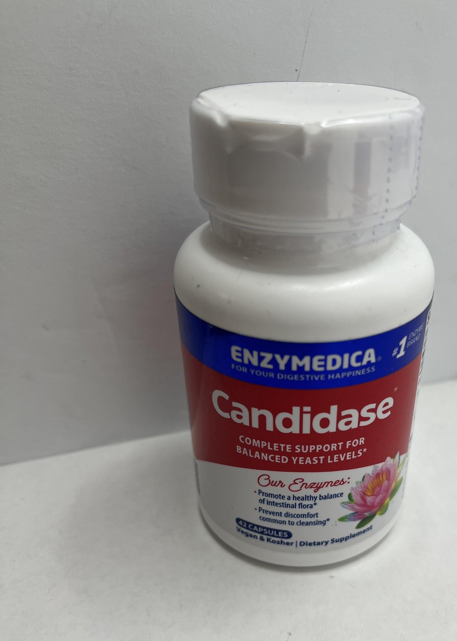 Enzymedica 2pk Candidase Enzyme 42 Caps per Exp 04/27 Yeast Support Digestive