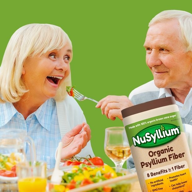 NuSyllium Organic Natural Fiber 100% Organic Certified Unflavored 85 Doses 21 Oz