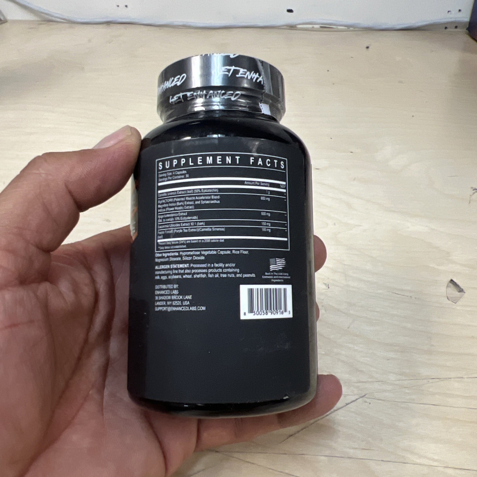 Enhanced Muscle Pro Muscle Builder Supplement Muscle Growth 120 Cap Exp 01/2027
