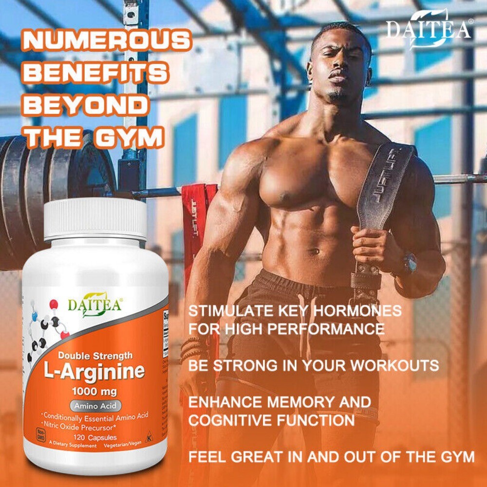 L-Arginine Arginine 1000mg Caps Anabolic Anticatabolic Nitric Oxide Precursor