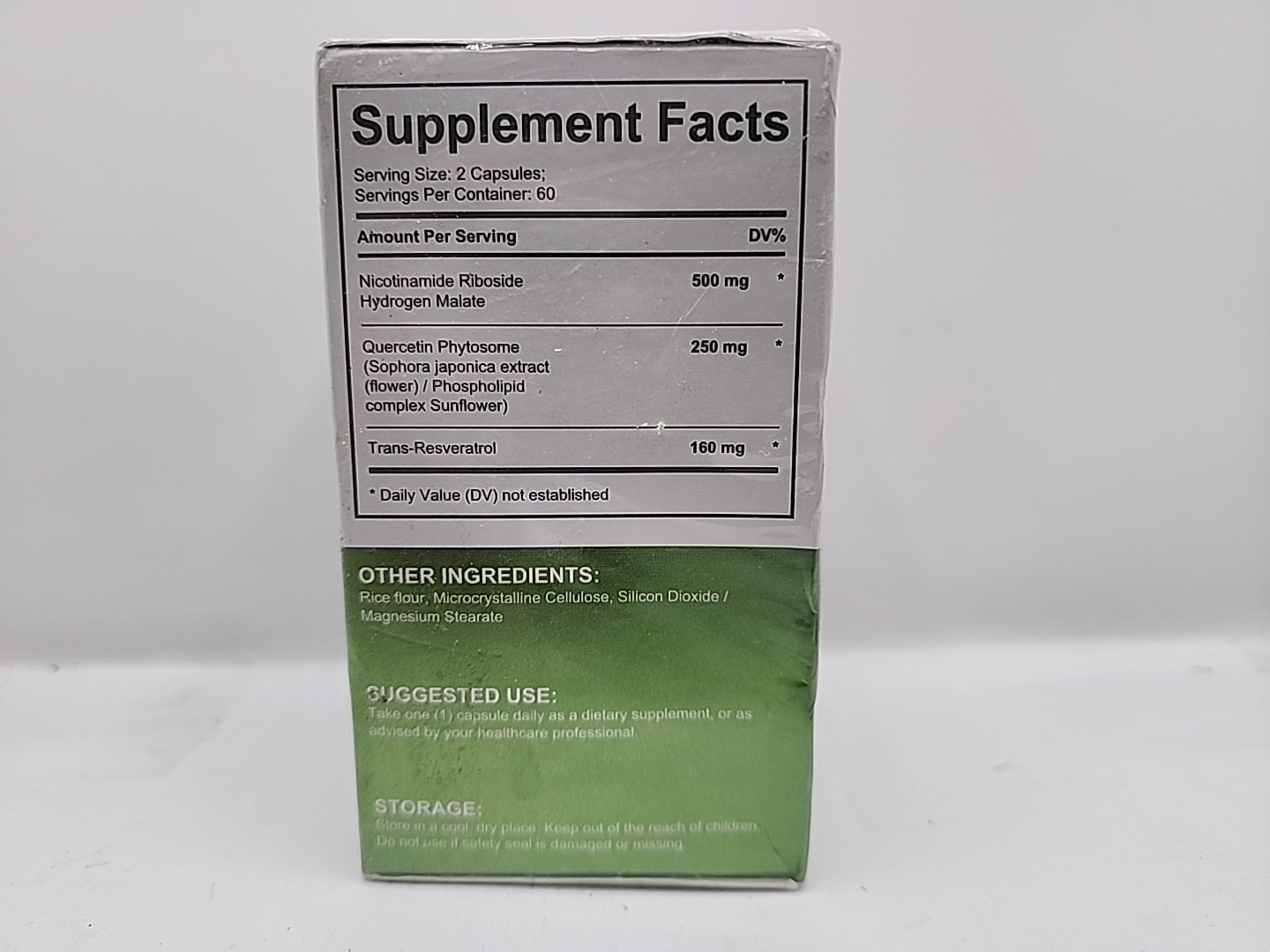 Acentiallabs NAD + Nicotinamide Riboside Resveratrol 910 mg 120 Caps EXP 12/27
