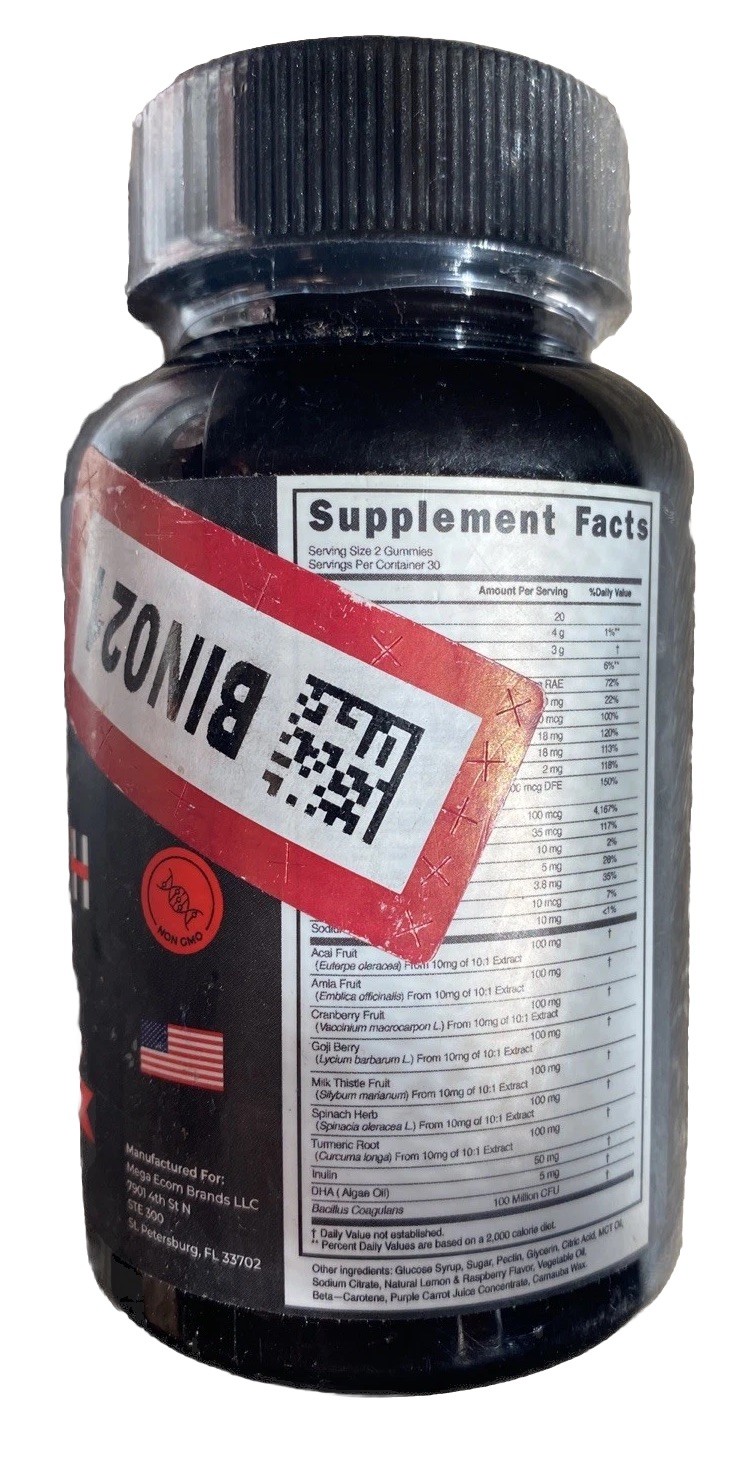 Livmaxn Cheat Death Immune Support 60 Gummies Raspberry Lemonade