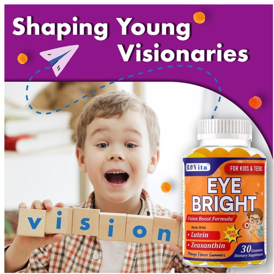 Eye Bright Gummies for Kids & Teens – Vision Support with Lutein & Zeaxanthin