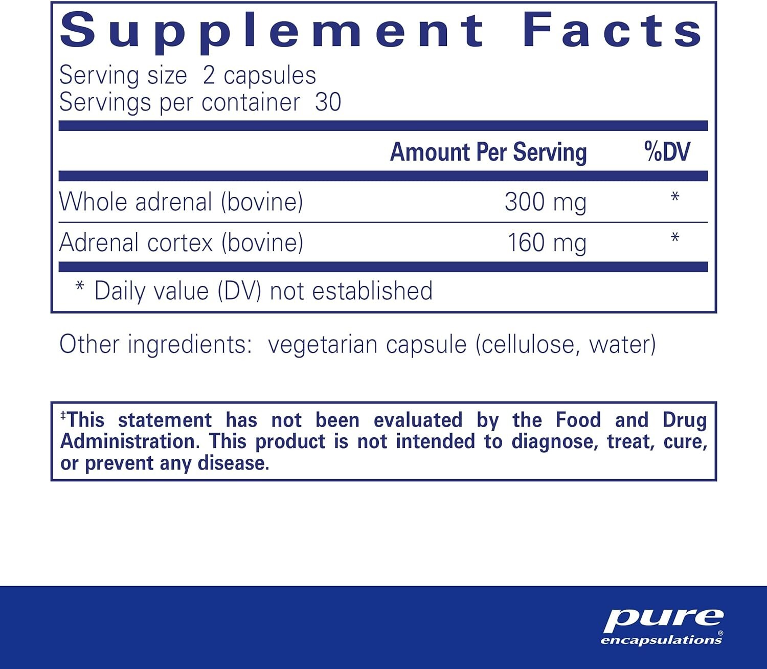 Pure Encapsulations Adrenal | Supplement to Support Healthy Cortisol Levels 60ct
