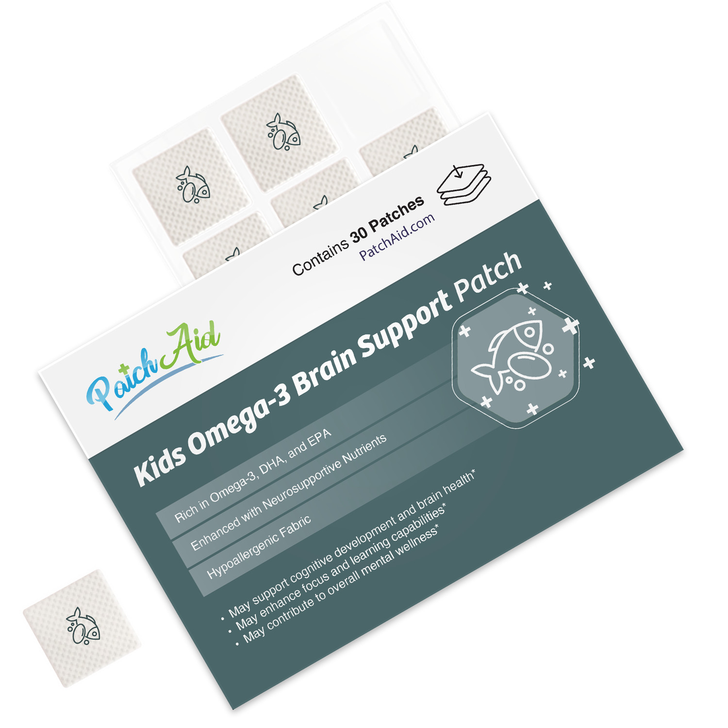Kids Omega-3 Brain Support Patch by PatchAid