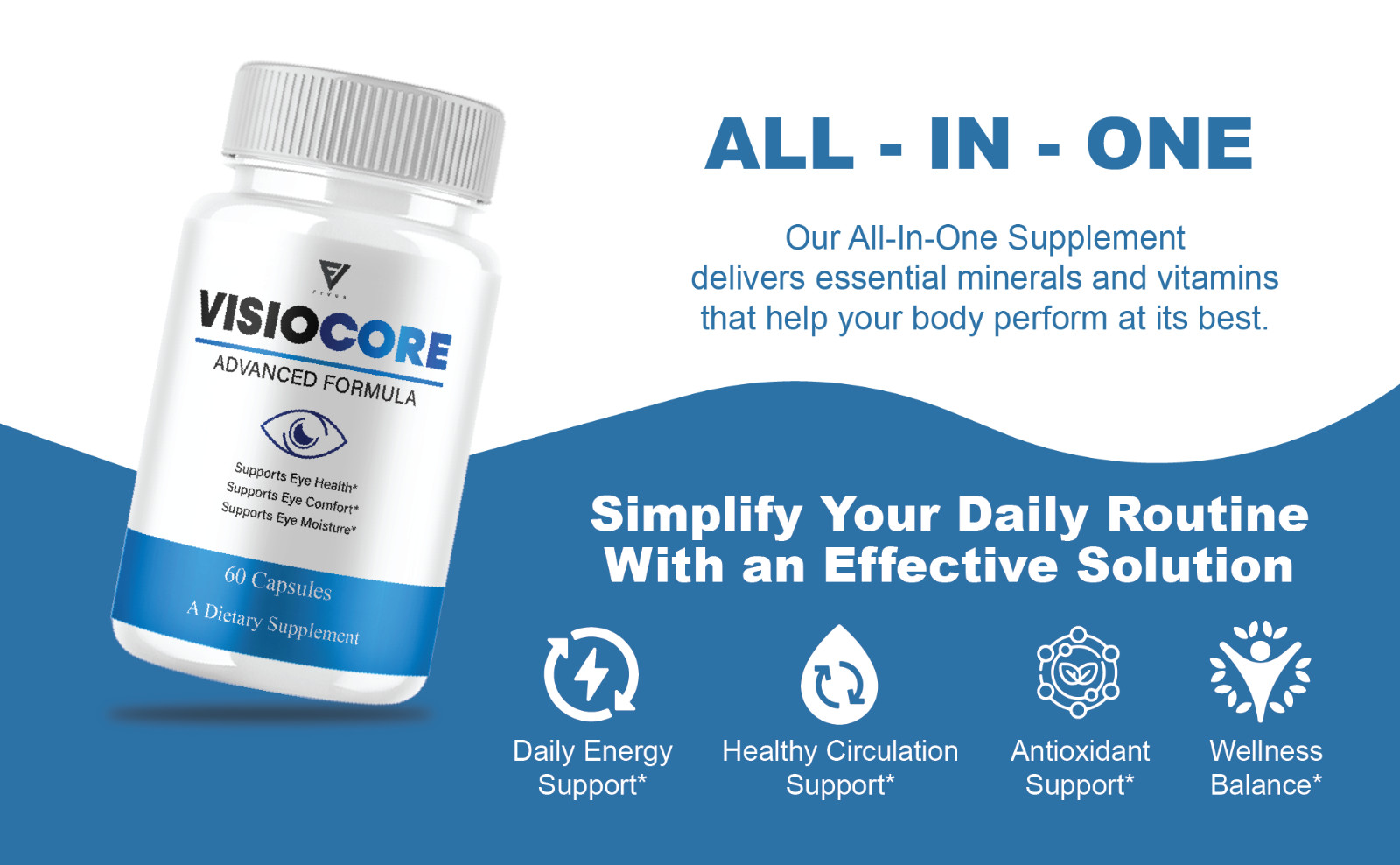 (5 Pack) VisioCore Advanced Formula, Visio Core Eye Care Support (300 Capsules)