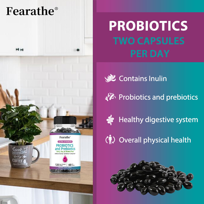 Probiotics & Prebiotics Capsules – Reduce Bloating,Digestive, Health Supplements
